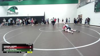 130 lbs Quarterfinal - Alexis Pehrson, Nebraska Wrestling Training Ce vs Amanda Jaeger, Next Level Training