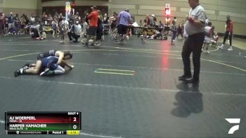 85 lbs Round 2 (6 Team) - AJ Woerperl, POWA vs Harper Hamacher, Ninja Elite