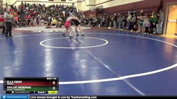 108A 1st Place Match - Ella Hron, Ankeny vs Taylor Hedeman, Union, LaPorte City