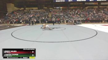 6A - 106 lbs 5th Place Match - Jeredy Nilges, Mill Valley vs Landon Cooper, Olathe South