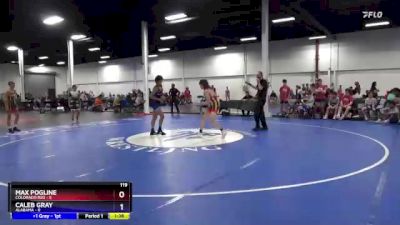 119 lbs Round 2 (8 Team) - Max Pogline, Colorado Red vs Caleb Gray, Alabama