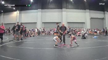 40 lbs Round 6 (8 Team) - Levi Enriquez, Takedown Elite vs Kohen Morris, Backyard Brawlers Red