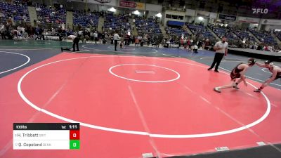 100 lbs Semifinal - Hudson Tribbett, Grit vs Quint Copeland, Bennett Wrestling Club