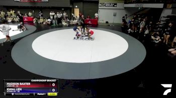 95 lbs Round 4 (16 Team) - Madison Baxter, LAWA-FR vs Kiana Lien, SCVWA-FR