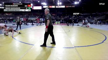 190 lbs 3rd Place Match - Brock Gustaveson, Gonzaga Prep vs Elijah Dilworth, Soda Springs