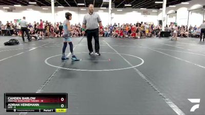 72 lbs Round 7 (8 Team) - Adrian Heinemann, OMP vs Camden Barlow, Prestige Worldwide Throws