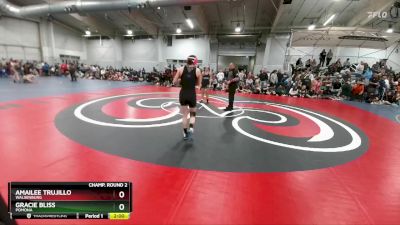 115 lbs Champ. Round 2 - Amailee Trujillo, Walsenburg vs Gracie Bliss, Pomona