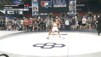 120 lbs Champ. Rd Of 128 - Joshuah Hernandez, Wyoming vs Lydon Vega, Indiana