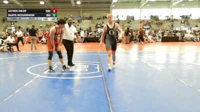 182 lbs Round Of 64 - Jayden Imler, TDWC Maniacs Blue - HSB vs Dante Richardson, Iron Faith Gold - HSB