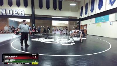 110lbs Cons. Round 4 - Jovi Johnson, Sprague (Girls) vs Lilly Gross, Pasco (Girls)