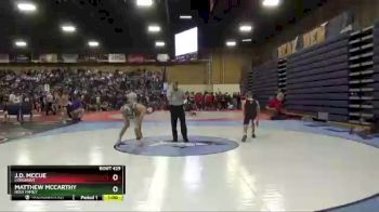 126 lbs Cons. Round 2 - J.D. McCue, Longmont vs Matthew McCarthy, Holy Family