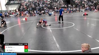 67-73 lbs Cons. Round 1 - Madison Todd, Blue Hill vs Wyatt Rathje, 2TG