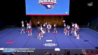 University of Southern Indiana [2026 All Girl Division I Semis] 2026 UCA & UDA College Cheerleading and Dance Team National Championship