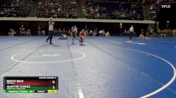 133 lbs Champ. Round 2 - Quinton Chavez, Nebraska Wesleyan vs Brock Beck, Central