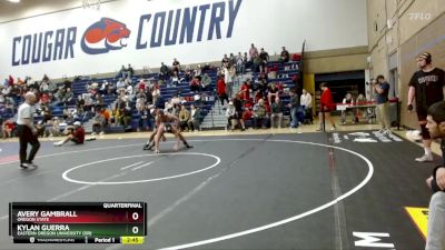 174 lbs Quarterfinal - Kylan Guerra, Eastern Oregon University (OR) vs Avery Gambrall, Oregon State