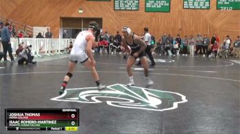 165 lbs Semifinal - Joshua Thomas, Sierra College vs Isaac Romero-Martinez, Modesto Junior College