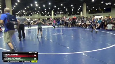 90 lbs Cons. Round 1 - Truman Dames, RPA vs Cooper Giovengo, Brother Melchior Wrestling Clu