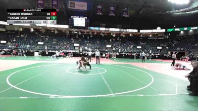 176 lbs Cons. Round 2 - Logan Houk, NTN2 vs Legend Morgan, GIR3