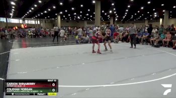 90 lbs Round 5 (6 Team) - Coleman Morgan, North Desoto Wrestling Academy vs Carson Shinaberry, Patriot WC Blue