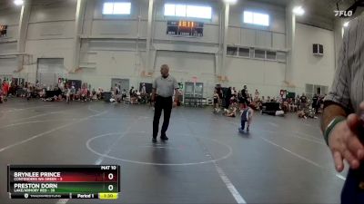 84 lbs Round 3 (6 Team) - Preston Dorn, Lake/Armory Red vs Brynlee Prince, Contenders WA Green