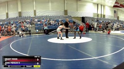 83 lbs Cons. Round 3 - Grady Moos, OH vs John Mensah Ii, WI