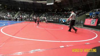57 lbs Round Of 16 - Kayleigh Vest, Tj Trained vs Adalena Chay, Harrah Little League Wrestling