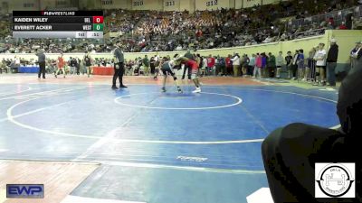 108 lbs Consi Of 64 #2 - Kaiden Wiley, Del City JH vs Everett Acker, Westmoore Wresting