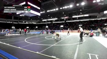 Girls 120 lbs Cons. Round 1 - Audrey George, Monroe (Girls) vs Lily Hammond, Enumclaw (Girls)