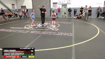 90 lbs Quarterfinal - Jessa Winger, Soldotna Whalers Wrestling Club vs Hadley Kate Rockhold, North Pole Wrestling Club