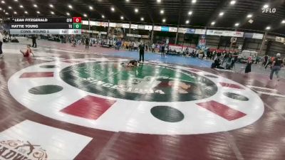 82 lbs Cons. Round 3 - Leah Fitzgerald, Central Florida Wrestling vs Hattie Young, Team Champs