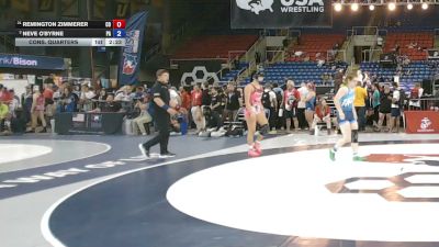 125 lbs Cons. Quarters - Remington Zimmerer, Colorado vs Neve O'Byrne, Pennsylvania