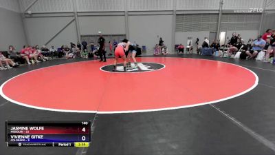 140 lbs Round 3 (8 Team) - Jasmine Wolfe, Missouri vs Vivienne Gitke, Colorado