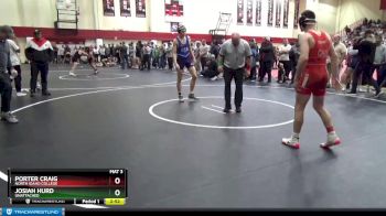 157 lbs Cons. Round 3 - Porter Craig, North Idaho College vs Josiah Hurd, Unattached