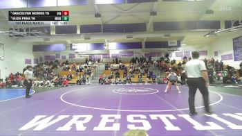 TS Girls 132 lbs 1st Place Match - Eliza Pena TS, Modoc Girls vs Gracelynn Morris TS, Central Valley Girls