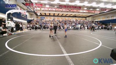 43-46 lbs Rr Rnd 2 - Grayson Mortimer, Lions Wrestling Academy vs Paizlee Gomez, Harrah Little League Wrestling