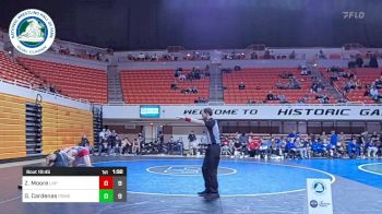 132 lbs Semifinal - Zeno Moore, Lake Highland Prep vs Geno Cardenas, Pomona