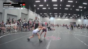 48 lbs Round 5 (8 Team) - Lincoln Rich, Backyard Brawlers Gold vs Hudson Lemaire, Takedown Elite