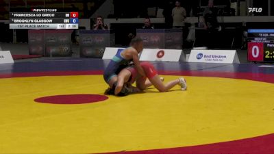 WW 53 lbs 1st Place Match - Francesca Lo Greco, Brock WC vs Brooklyn Glasgow, Guelph Wrestling Club