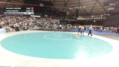 Boys 4A 215 lbs Cons. Semi - Caden Brooks, Mead vs Maxwell Bridges, Glacier Peak