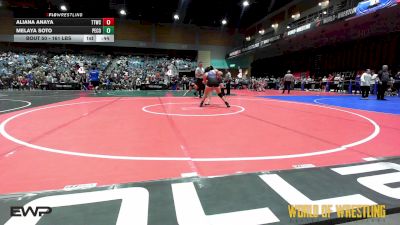 161 lbs Consi Of 4 - Aliana Anaya, Tulare Titans Wrestling Club vs Melaya Soto, Pacheco