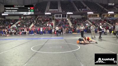 82 lbs Cons. Round 3 - Evan Stillwell, Trailhands vs Meyer Kempf, Iron Grapplers