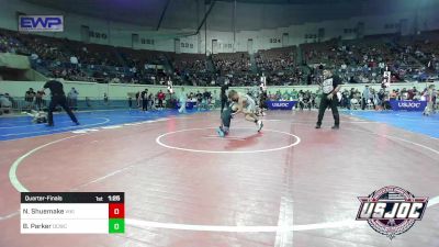 90 lbs Quarterfinal - Noah Shuemake, Viking Wrestling Club vs Beckett Parker, Deer Creek Wrestling Club