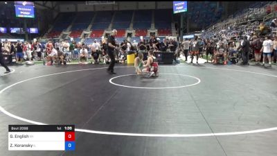 126 lbs Cons 8 #1 - Gabe English, New York vs Zev Koransky, Illinois