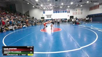 165 lbs Champ. Round 1 - Weston McLaughlin, Riverton vs Dane Crabtree, Newcastle