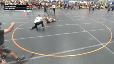 113 lbs Champ. Round 2 - Zovan Wagley, Unattached vs Nick Meyers, Unattached