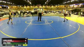 113 lbs Cons. Round 4 - CHRIS MOORE, Palm Harbor University vs Erik Perez, Palmetto Ridge H.S.