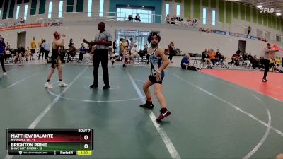 100 lbs Round 3 (6 Team) - Brighton Prine, BHWC Dirt Divers vs Matthew Balante, Riverdale WC