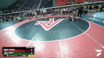 113 lbs Quarterfinal - Nash Jensen, Utah vs Trey Smith, Oregon