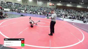 82 lbs 3rd Place - Jaxson Sanchez, Delta Wrestling Club vs Thomas McCoy, Northside Wrestling