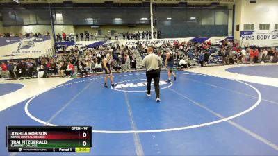 141 lbs Champ. Round 1 - Trai Fitzgerald, Elmhurst College vs Joshua Robison, North Central College